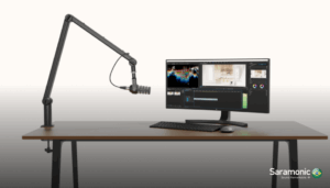 microfone para podcast saramonic