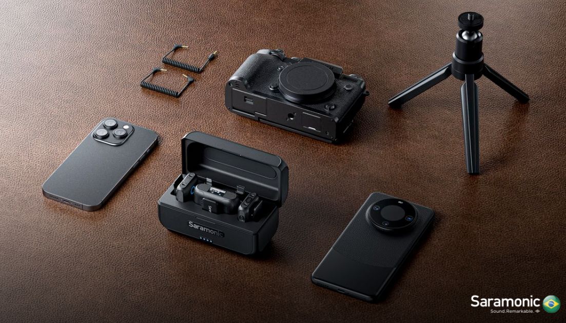 Quais microfones para câmeras têm acessórios inclusos na compra?